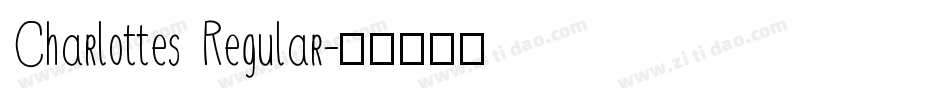 Charlottes Regular字体转换